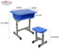 Bureaux et chaises en plastique ABS épaissi pour les écoles primaires et secondaires pour l'apprentissage de la formation pour les étudiants des classes de tutorat