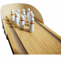Table de bowling miniature de bureau en bois, jouet éducatif pour enfants, jeu de décompression et de simulation de la vie pratique