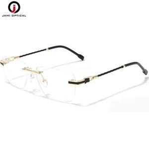 新入荷 リムレス眼鏡フレーム フレキシブル ビジネス メンズ眼鏡 フレキシブルメタル眼鏡フレーム - Product Image 5