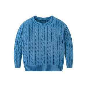 Suéteres deportivos para correr para niños de alta calidad, <span class=keywords><strong>chaleco</strong></span> de algodón con rayas horizontales de colores entrelazados para niños y niñas - Product Image 4