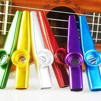 Metal Kazoo Guitar and Ukulele Companion Portable Wind Instrument Orff Percussion Instruments