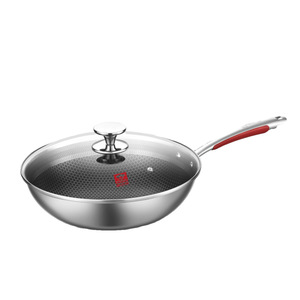 Ensemble de cuisine Bach en acier inoxydable 430, wok antiadhésif, poêle à frire, marmite, compatible induction, passe au four, cadeau personnel, usage domestique - Product Image 5