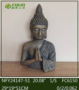 Statue <span class=keywords><strong>de</strong></span> tête <span class=keywords><strong>de</strong></span> <span class=keywords><strong>Bouddha</strong></span> grandeur nature en MGO faite à la main, <span class=keywords><strong>pot</strong></span> <span class=keywords><strong>de</strong></span> fleurs en magnésie, 13,2 pouces, pour la décoration <span class=keywords><strong>de</strong></span> la maison ou du jardin - Product Image 3