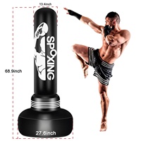 Équipement de boxe Sac de boxe Stand de sable lourd autoportant Kick KickBoxing Sacs de boxe avec base à ventouse