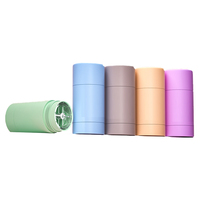 Bâton de déodorant de bouteille de pommade rotative à poussoir à main blanc jaune vert personnalisé 15g/30g/50g/75g vente en gros