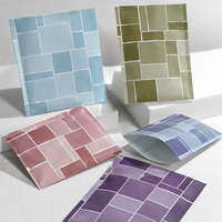 Sacs opaque personnalisés imprimés, pochettes à trois soudures latérales pour assortiments de fournitures artisanales, impression de logo à motif minimaliste