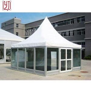 เต็นท์ทรงเจดีย์โครงอะลูมิเนียม หลังคา PVC ผนังกระจก ขนาด 3x3x4x4x5x5 เมตร สำหรับงานแต่งงาน งานอีเว้นท์ งานนิทรรศการ ดีไซน์ทันสมัย - Product Image 4