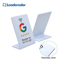 Tarjeta NFC Personalizada con Chip Programable de 13.56MHz, Resistente al Agua, de PVC, con Chip RFID para Reseñas de Google, para Restaurantes y Cafés