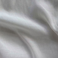 Tissu transparent ignifuge 100% polyester utilisé pour les projets hôteliers, une rouleau suffit pour la production