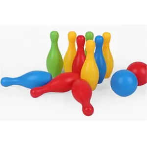 Plastic Bowling Ball Pins Cute Bowling Ball Pin Set Toy for Kid Pin height 17cm