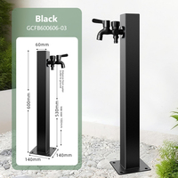 Robinet extérieur antigel en acier inoxydable pour cour, jardin de villa, lavabo, robinet de sol, fontaine de pelouse sur piédestal