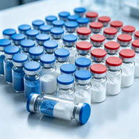 Poudre lyophilisée de collagène à 99 % de pureté GHK-Cu, tripeptide de cuivre-1, peptide de cuivre bleu, matière première cosmétique