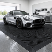 Dalles de sol de garage intérieures antidérapantes modernes, emboîtables, en plastique modulaire pour garage