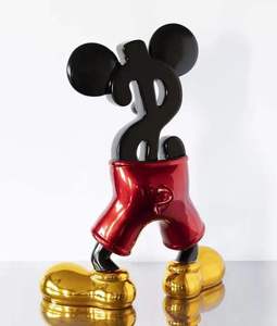 <span class=keywords><strong>Pop</strong></span> Arts tamaño real resina Popular decoración interior escultura resina dólar <span class=keywords><strong>Mickey</strong></span> escultura para el hogar Oficina tienda exhibición - Product Image 4
