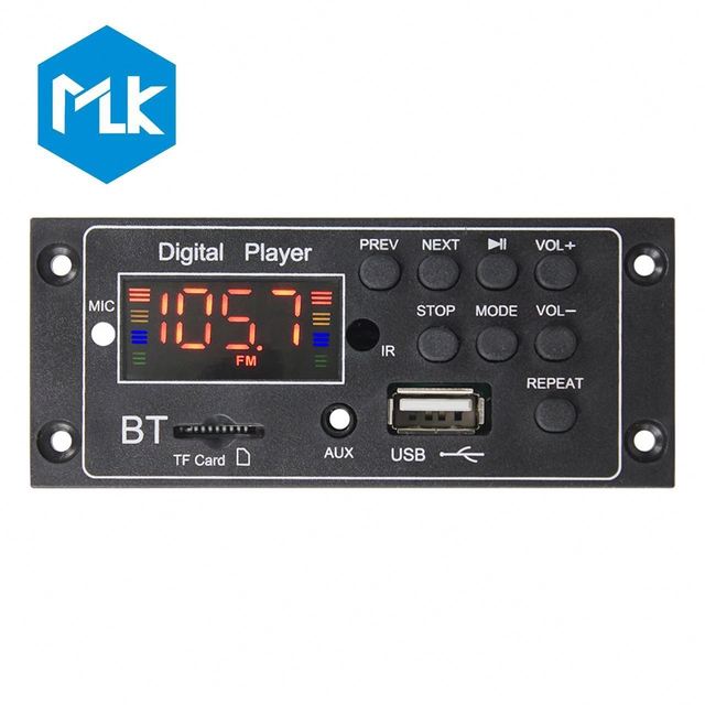 MLK 5V 12V MP3 Decoder Board 5.0 Car MP3 Player USB Recording Module