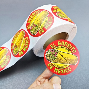 Rotondo 2 2.5 3 4 pollici carino Logo personalizzato etichetta di imballaggio del prodotto stampa impermeabile il mio ringraziamento adesivo in PVC per la sigillatura della scatola di cibo - Product Image 3