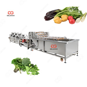 Tùy Chỉnh Tự Động Salad Rau Chế Biến Dây Chuyền Sản Xuất Rau Xà lách Rau Rửa Cắt Khô Máy - Product Image 6