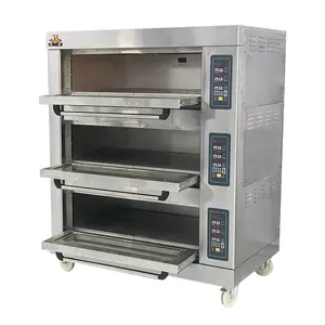 Máquina de panadería de una sola cubierta con panel digital de una bandeja para uso doméstico, mini horno pequeño barato para hornear pan a la venta