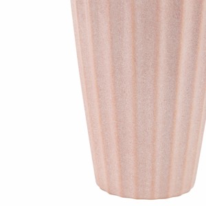 Vaso Decorativo Scanalato e Arrotondato per Soggiorno e Camera da Letto, Centrotavola per la Casa - Product Image 5