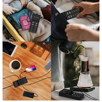 Station de charge USB-C 60W à 10 ports, chargeur mural multiport haute vitesse, station d'accueil pour téléphone portable, ordinateur portable, appareil photo