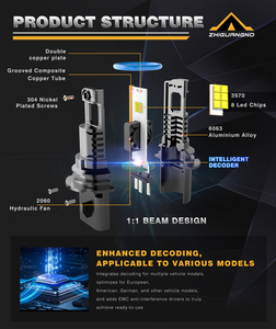 Halogen Z18 màu 9004 Led Đèn Pha 70W 3500lm 3570 H7 H1 H3 H11 9005 9006 9012 H4 led đèn sương mù mới tự động đèn pha Bóng đèn - Product Image 4