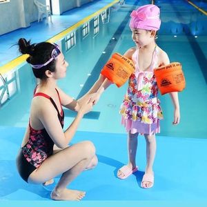 Brazaletes de Natación Inflables para Niños Lan Hua, Color Naranja, Flotadores para Piscina, Equipo de Seguridad Infantil - Product Image 1