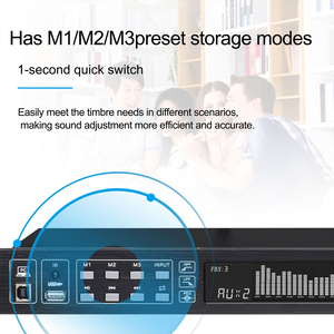 P911ขั้นสูงอุปกรณ์เครื่องเสียงแบบมืออาชีพจอแสดงผลเรืองแสงการควบคุมระยะไกลสเตอริโอ BT สำหรับการใช้งานครอสโอเวอร์คาราโอเกะ - Product Image 4