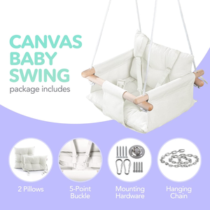 Silla colgante Cama Columpio al aire libre Silla de dormitorio para salidas de primavera y barbacoa <span class=keywords><strong>Hamaca</strong></span> interior para niños - Product Image 3