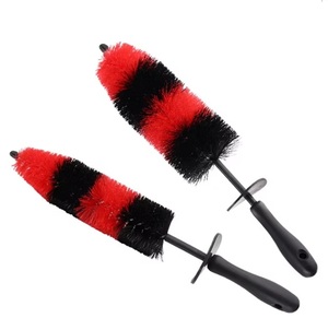 Brosse de nettoyage multi-usages pour voiture, brosse à roues polyvalente en nylon noir pratique - Product Image 2