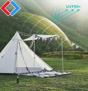 Nouveauté — tente de camping ultralégère en aluminium, pôle portables, fournitures de pique-nique, dôme, abri, sonnette