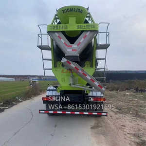 Camión mezclador de cemento cúbico HOWO 9m3 10m3 12m3 15m3 usado con componente de motor central - Product Image 6