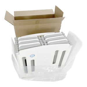 ABST באיכות גבוהה תינוק מתקפל גדר חמה פלסטיק ילדים לול גריי + לבן צבע 12 + 2 פנל קיד של בטיחות גדר - Product Image 6