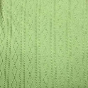 รูปแบบที่กำหนดเอง98% โพลีเอสเตอร์2% แปนเด็กซ์ถักนุ่มข้าม X Jacquard Hacci ผ้าฤดูหนาวเสื้อกันหนาวผ้า220gsm สีเทา - Product Image 4