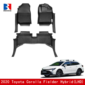 Factory Custom 5D TPE <b>Rubber</b> Eco-friendly Waterproof Anti Slip 5D Car <b>Floor</b> Mats 3 Pieces for TOYOTA COROLLA FIELDER HIBRID 2020 - Product Image 2