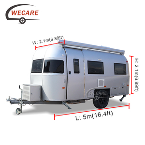 Wecare Chine Mobile Camping <span class=keywords><strong>caravane</strong></span> 4x4 hors route Camper Rv Voyage Remorque en aluminium Camping-car à vendre - Product Image 2