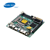 Placa base NAS con 6X puertos SATA3.0 i7 para lga1200 socket mini ITX placa base para NAS