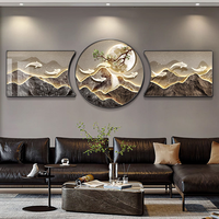 Peinture décorative pour salon, impression HD, paysage, tableau moderne de luxe, peinture sur toile en porcelaine cristalline, nature morte, art mural