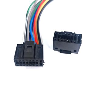 Connecteur de câble radio femelle 16 broches, faisceau de câblage stéréo pour lecteur DVD/<span class=keywords><strong>CD</strong></span> de voiture, compatible avec <span class=keywords><strong>Kenwood</strong></span> - Product Image 5