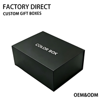 Caja de Regalo Magnética Portátil de Cartón Rígido con Logotipo Personalizado Impreso en Negro para Perfumes, con Inserto Personalizado