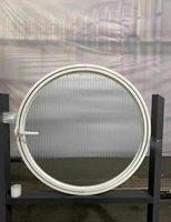 Ventana Circular Giratoria de Aleación de Aluminio KT Creative para Exteriores con Diseño Moderno, Características Impermeables y a Prueba de Polvo