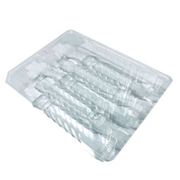 Plateau d'emballage en PVC transparent carré jetable MINXING pour pièces de téléphones portables et d'appareils photo - Plateau personnalisable