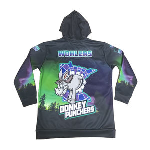 Custom Premium Sublimation Cropped Men's Hoodies Sweatshirts - Product Image 2