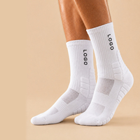 Chaussettes de sport personnalisées avec logo, chaussettes de sport à usage quotidien, chaussettes rembourrées pour l'entraînement léger et les tenues décontractées