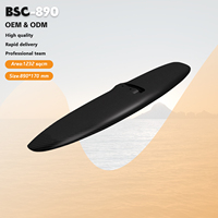 BSC 890 Accessoire d'aile avant d'hydroptère de sports nautiques de mât de carbone haute performance pour planche d'aile de kitesurf et feuille de surf