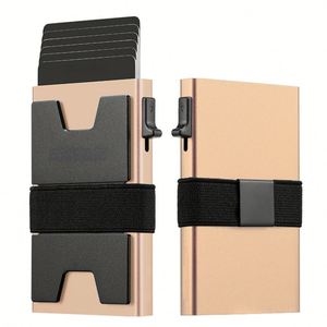 X49 2025 Cartera Minimalista Delgada de Aleación de Aluminio con Cierre de Clip y Bloqueo RFID para Tarjetas de Crédito, Gran Venta - Product Image 4