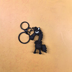 नए भाग्यशाली काले घोड़े की कीचेन कार्टून वर्षीय गुड़िया पीसी सामग्री चीनी बैग में बनाया गया है वर्ष के घोड़े के लिए आकर्षण रचनात्मक छोटे उपहार - Product Image 6