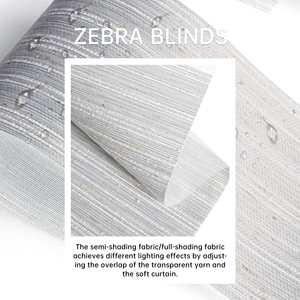 Persianas Enrollables Zebra de Diseño de Lujo SAMADHI para Ventana, Persianas Enrollables Zebra Inalámbricas 100% Poliéster - Product Image 4