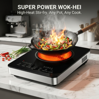 Cuisinière électrique en céramique 2200W, portable, à brûleur unique, infrarouge, pour barbecue et ragoût – Prix usine de gros