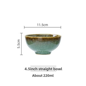 Plato de Cerámica Estilo Japonés Creativo, Juego de Cucharas, Juego de Vajilla de Lujo Retro PARA EL Hogar y Hotel - Product Image 6