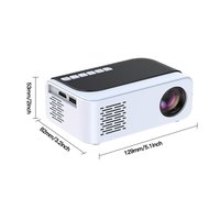 Projecteur Portable sans fil wifi, livraison directe de l'usine, haute définition, projection murale pour cinéma à la maison, dortoir et chambre à coucher
